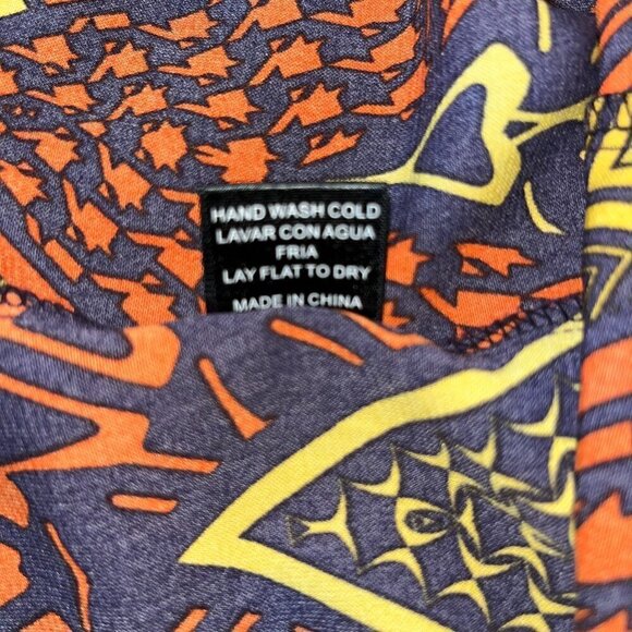 Anthropologie Anthro SKIES ARE BLUE Abstract Sheer Lace Button Up Shirt Top - L - Picture 10 of 10